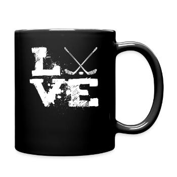 Eishockey - Tasse einfarbig - Schwarz - Rechts