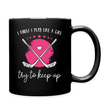 Eishockey - Tasse einfarbig - Schwarz - Rechts