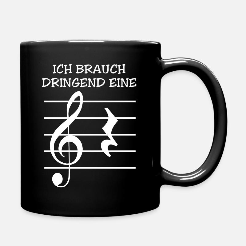 ICH BRAUCH DRINGEND EINE PAUSE - Tasse einfarbig - Schwarz