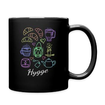 Hygge Shirt dänische Kunst des lebenden Hauptt-shirt Geschenks - Tasse einfarbig - Schwarz - Rechts