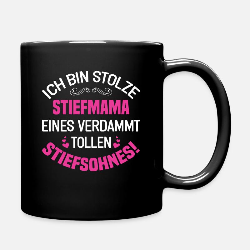 Stiefmutter Stiefkind - Tasse einfarbig - Schwarz