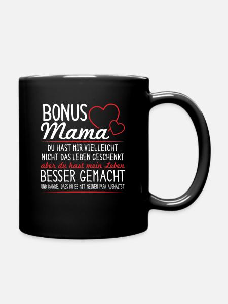 Stiefmutter - Tasse einfarbig - Schwarz
