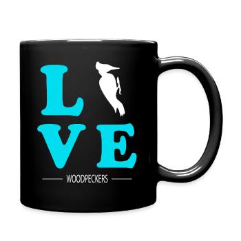 Woodpecker - Full Colour Mug - black - Right