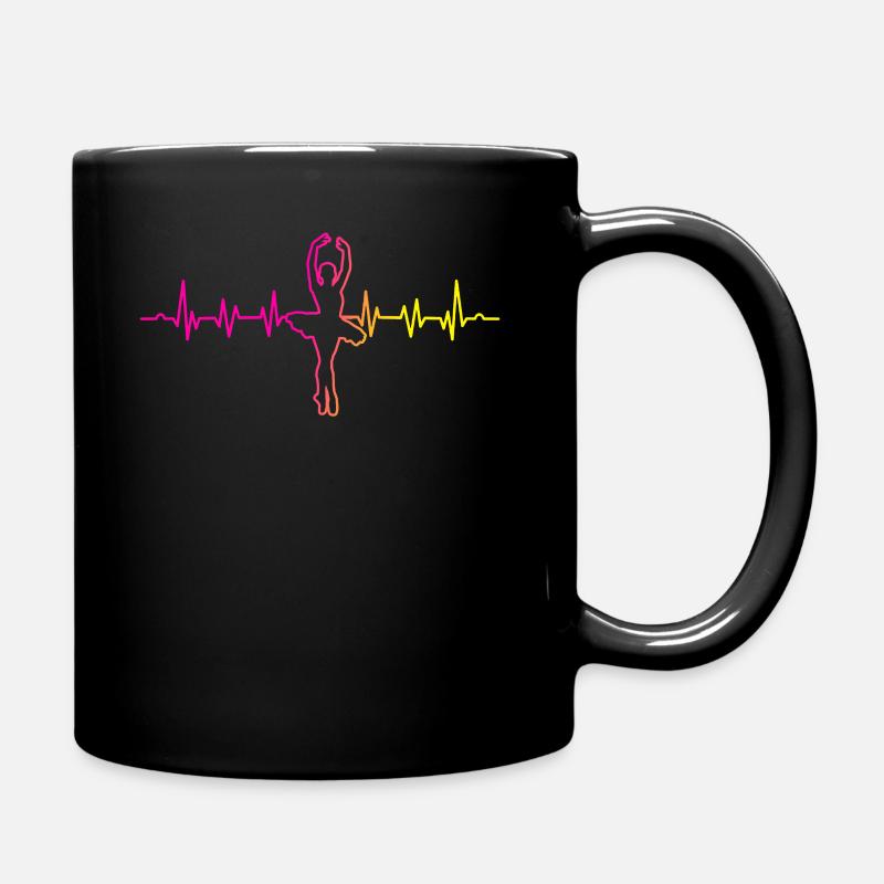 Ballet Herzschlag Ballerina Tänzerin - Tasse einfarbig - Schwarz