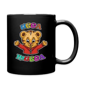 Ugga Mugga Shirt Kids Tiger I Love You Tshirt Gift - Full Colour Mug - black - Right