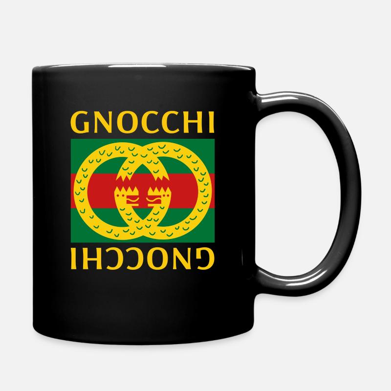 Gnocchi Lustige Parodie Sarkastisches Essensgeschenk - Tasse einfarbig - Schwarz