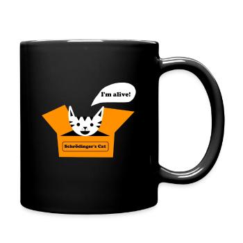 I'm Alive Schrodinger's Cat Cat Lover Funny Scienc - Tasse einfarbig - Schwarz - Rechts