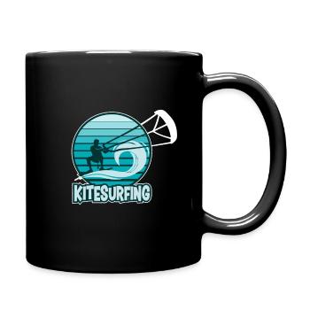 Kitesurfing Kitesurfing Surfing Wind Waves - Full Colour Mug - black - Right