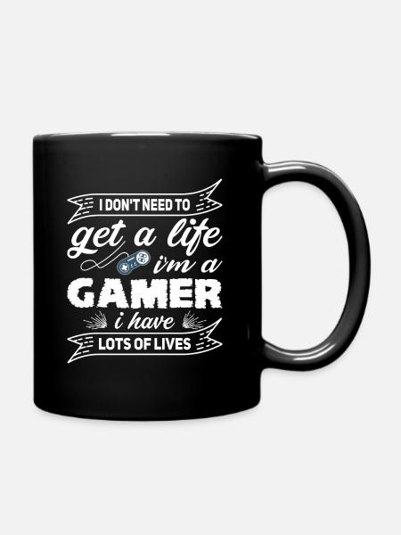 Je suis un joueur - Mug uni - noir