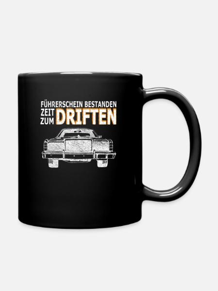 Führerschein - Tasse einfarbig - Schwarz