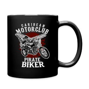 Pirat Biker Motorclub Moto Chopper - Mug uni - noir - Droite