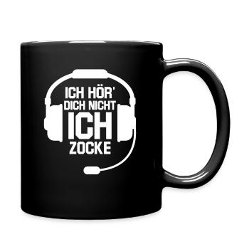 Gamer - Tasse einfarbig - Schwarz - Rechts