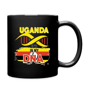 Uganda is in my DNA - Full Colour Mug - black - Right