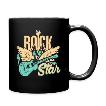 E-Gitarren- - Tasse einfarbig - Schwarz - Rechts