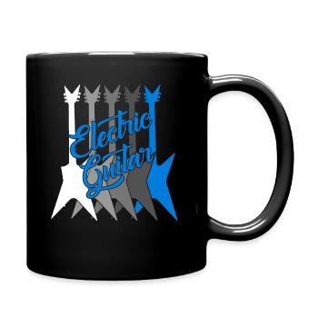 Joueur de guitare électrique - Mug uni - noir - Droite