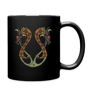 Odins Dragon Mythical Celtic Viking Tribal Gift - Mug uni - noir - Droite