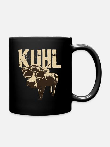 Kühe Geschenk Kuhl wie Muhviestar Führungskraft - Tasse einfarbig - Schwarz