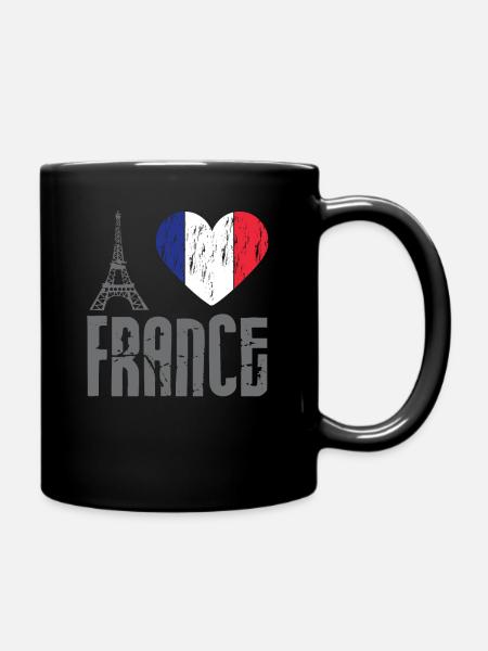 J'aime la france j'aime la france paris eiffeltum - Mug uni - noir