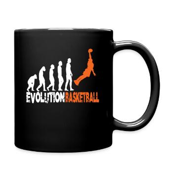 Evolution Basketball - Tasse einfarbig - Schwarz - Rechts