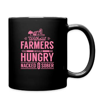 Agriculteur de démonstration d'agriculteurs de protestation des agriculteurs - Mug uni - noir - Droite