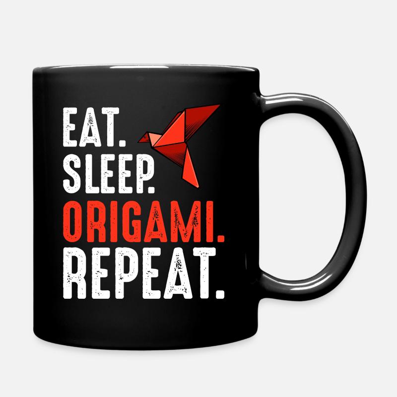 Origami - Tasse einfarbig - Schwarz
