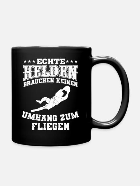 Torwart Fußball Handball Torhüter Tor Spiel Spruch - Tasse einfarbig - Schwarz
