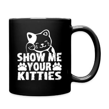 Cat cat lover cat cat lover kitty - Full Colour Mug - black - Right