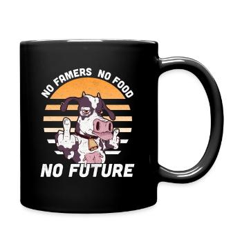 Pas de fermier Pas de nourriture Pas de futur fermier - Mug uni - noir - Droite