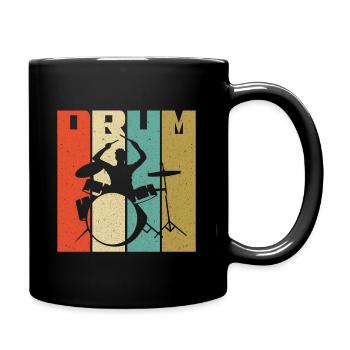 Drums drummer drummer gift - Full Colour Mug - black - Right