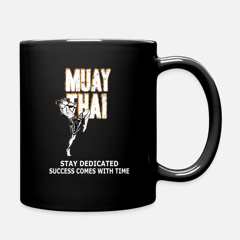 Muay Thai - Tasse einfarbig - Schwarz
