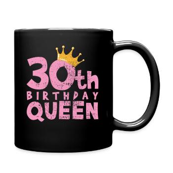 30th birthday - Full Colour Mug - black - Right