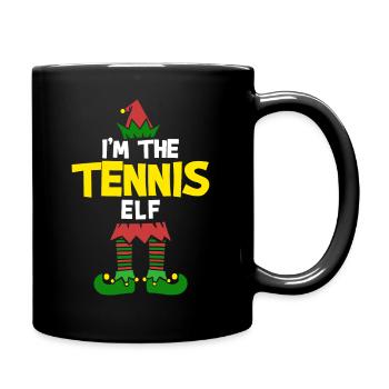 Noël Tennis-Eleven - Mug uni - noir - Droite