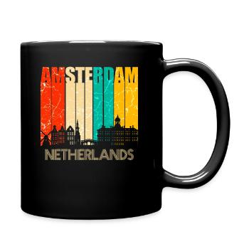 Amsterdam - Full Colour Mug - black - Right