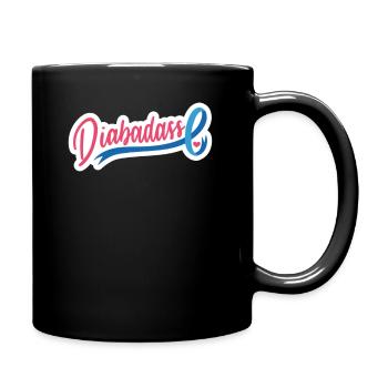 Diabadass T-shirt cadeau diabète diabétique - Mug uni - noir - Droite