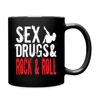Rock and roll - Full Colour Mug - black - Right