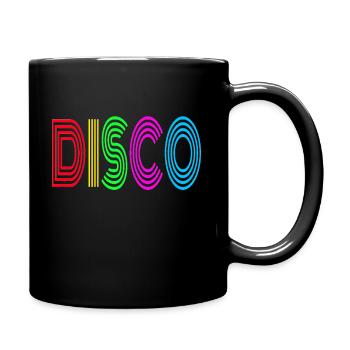Discothèque des années 70 - Mug uni - noir - Droite