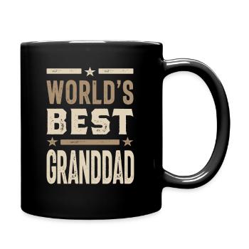Das beste Großvater-Großvater-Geschenk der Männer Welt - Tasse einfarbig - Schwarz - Rechts