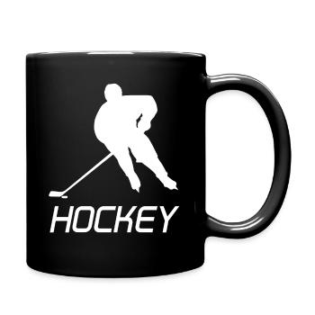 Eishockey Eishockeyspiel Eishockeyspieler Hockey - Tasse einfarbig - Schwarz - Rechts