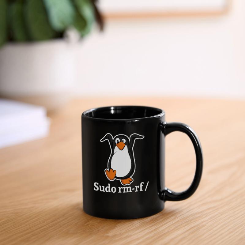 Tux Linux Penguin Sudo Rm Rf | Computer Geek Hack Full Colour Mug