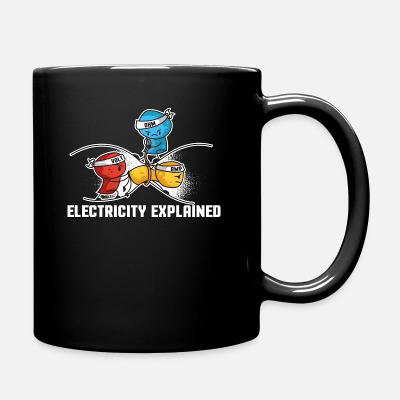 Electricity Explained Physique | Funny prof geek - Mug uni - noir