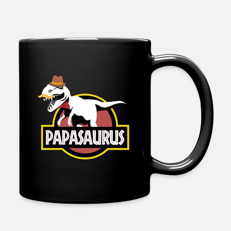 Papasaurus papa dinosaures - Mug uni - noir