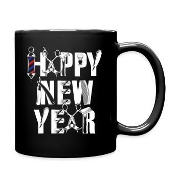Barber Happy New Year - Mug uni - noir - Droite