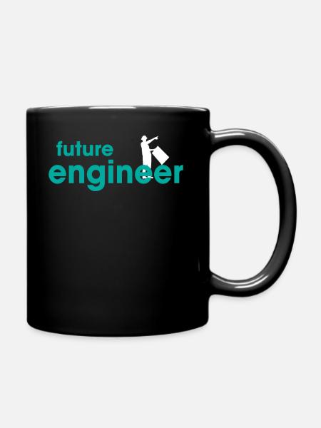 Future Engineer - Tasse einfarbig - Schwarz