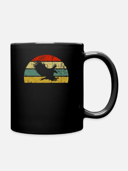Adler - Tasse einfarbig - Schwarz