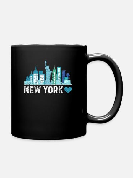 new Yorker - Full Colour Mug - black