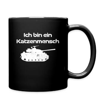 Panzer Militär Spruch Geschenk Soldat - Tasse einfarbig - Schwarz - Rechts