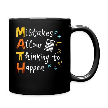 Mathelehrer - Tasse einfarbig - Schwarz - Rechts