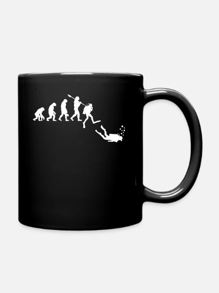 Taucher Evolution - Tasse einfarbig - Schwarz