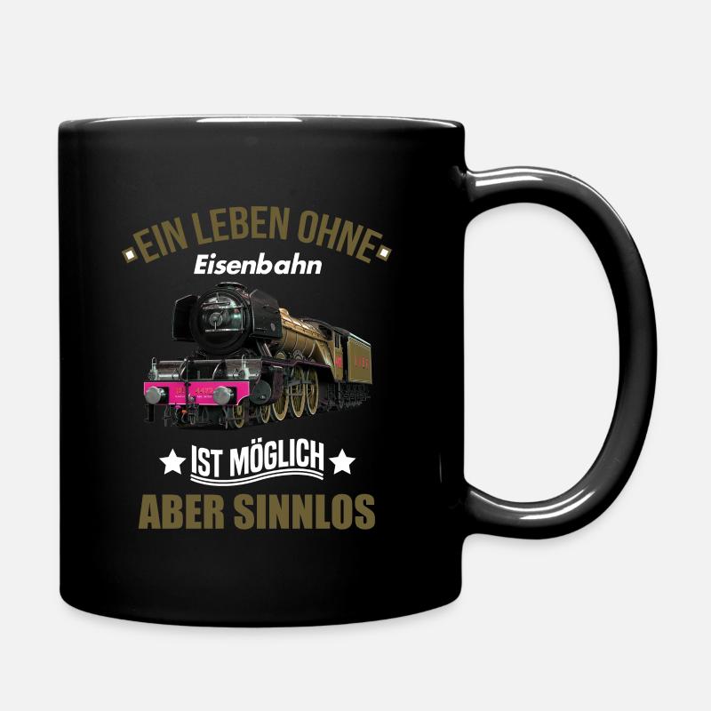 Lokführer shirt • Eisenbahn • Lokführer Geschenk - Tasse einfarbig - Schwarz