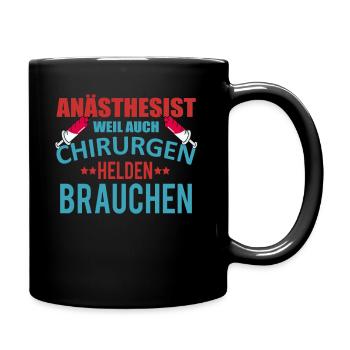 Anästhesist shirt • Helden • Anästhesist Geschenk - Tasse einfarbig - Schwarz - Rechts